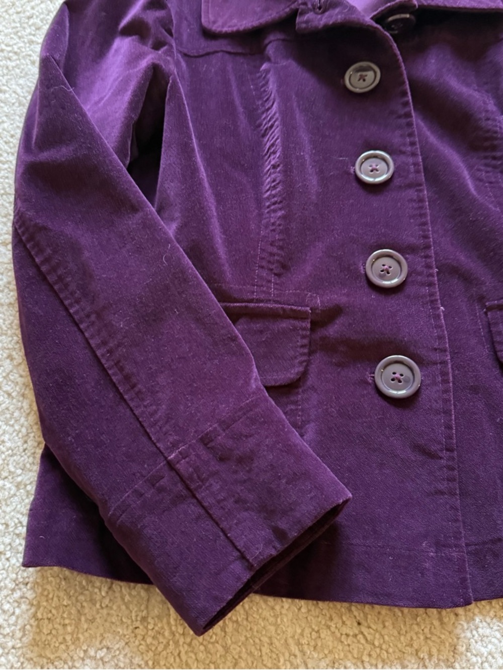 Vintage Talbots velvet jacket - Picture 3 of 11
